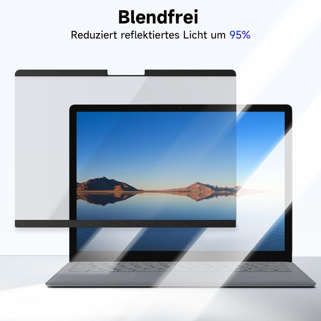 IPROKKO Magnetischer Blickschutzfilter für Microsoft Surface Laptop 5/4/3/2/1-15 Zoll, Abnehmbar Bla