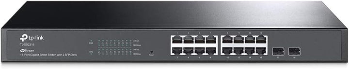 TP-Link TL-SG2218 16-Port Gigabit Managed Netzwerk LAN Switch mit 2 SFP-Slots (19 Zoll Rack-Montage,