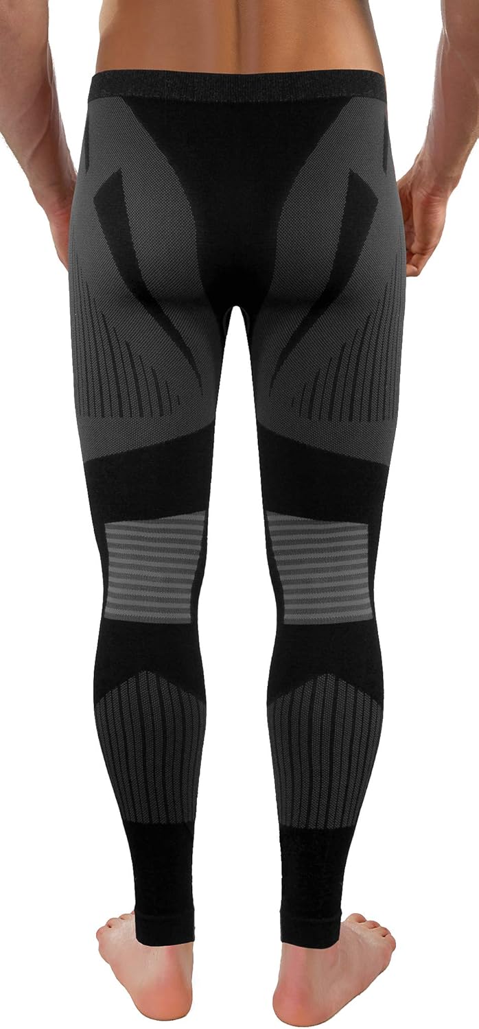 sesto senso Herren Funktionsunterwäsche Set Kurzarmhemd Leggings Schnelltrocknend Skiunterwäsche XL