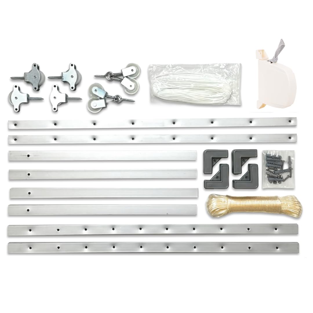 Tz Wäschegestell zur Deckenbefestigung, Aluminium