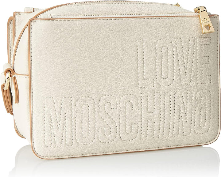 Love Moschino Damen Jc4317pp0gkw0103 Schultertasche, Ecru