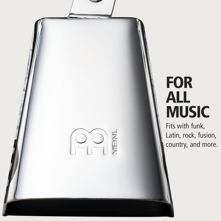 Meinl Percussion STB45L-CH Cowbell, Chrome Finish Modell, 11,43 cm (4,5 Zoll) low pitch, chrom