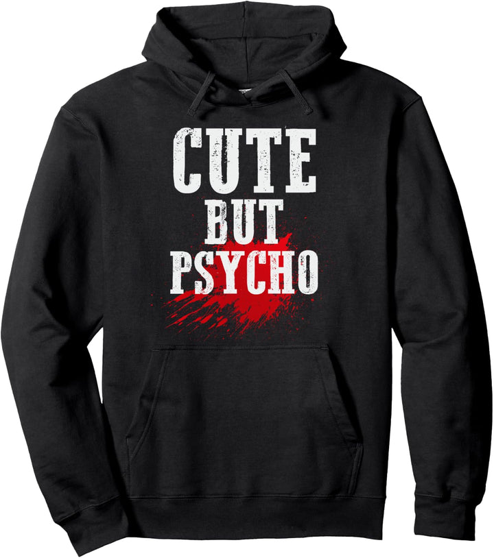 Nettes aber psycho lustiges Punk Emo Goth Geschenk Pullover Hoodie