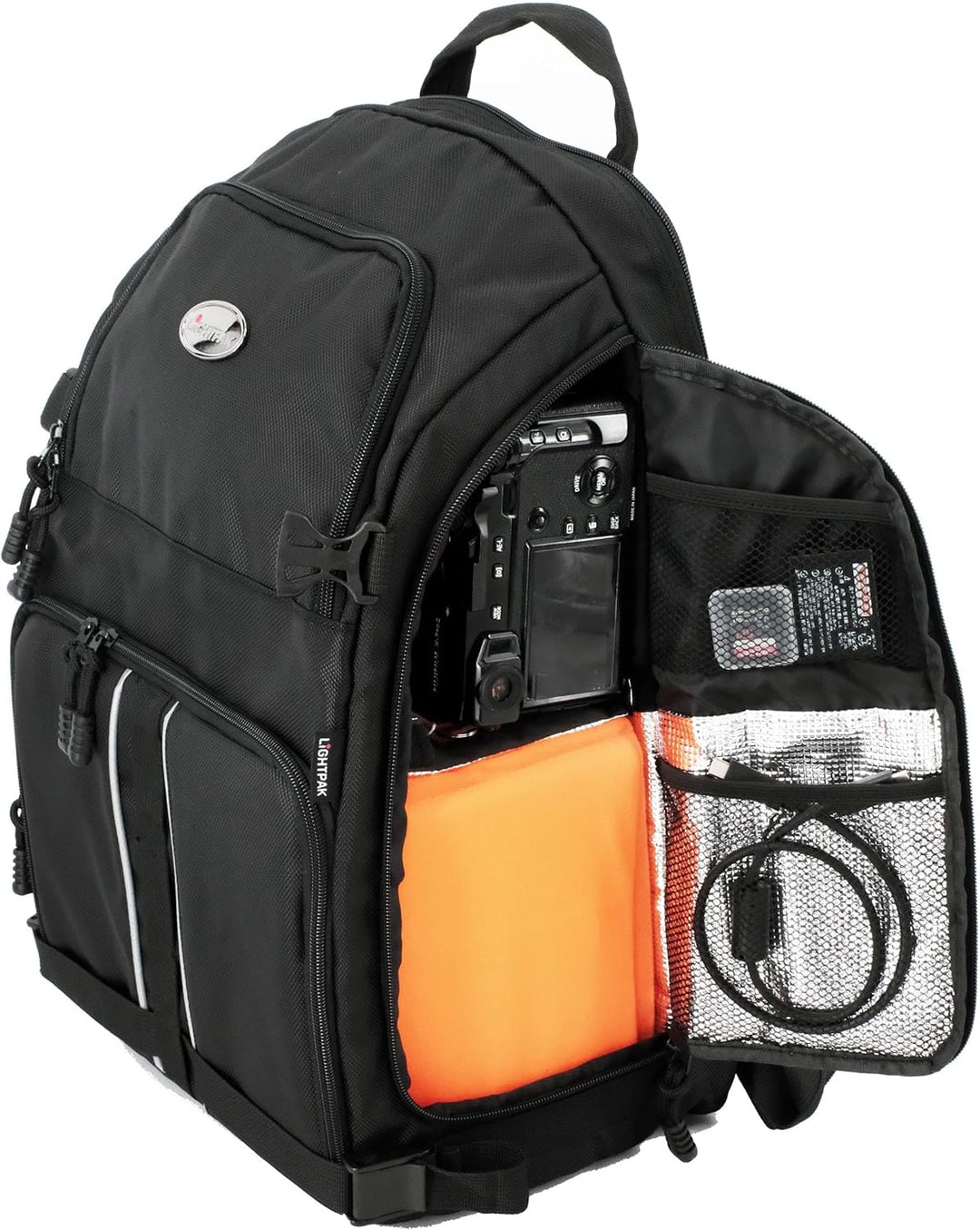 Lightpak - 46506 - Profi Fotorucksack für D-SLR mit Laptopfach, Nylon, schwarz
