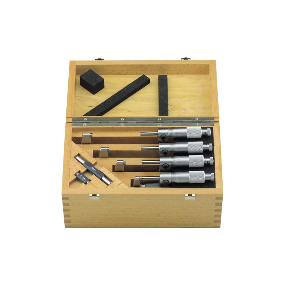 Mahr Micromar 40 SA Mikrometer-Set, 0-100 mm Reichweite, 4-teilig 4134050