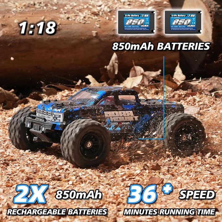HAIBOXING Ferngesteuertes Auto 18859E, 2.4 GHz 36km/h All Terrain 4WD RC Auto, RTR 1:18 Off Road Mon