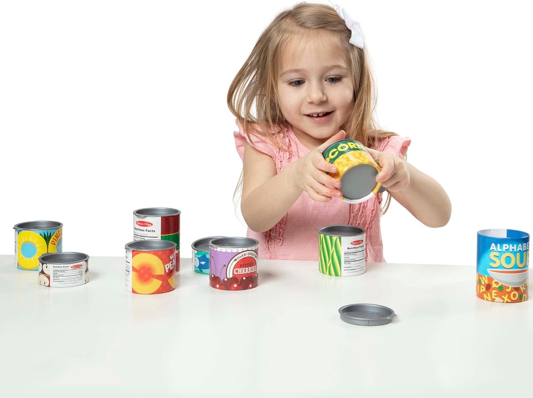 Melissa & Doug 14088 Kaufladenspielzeug — Konservendosen (Packung mit 2) 3+ (Packung mit 2) Canned F
