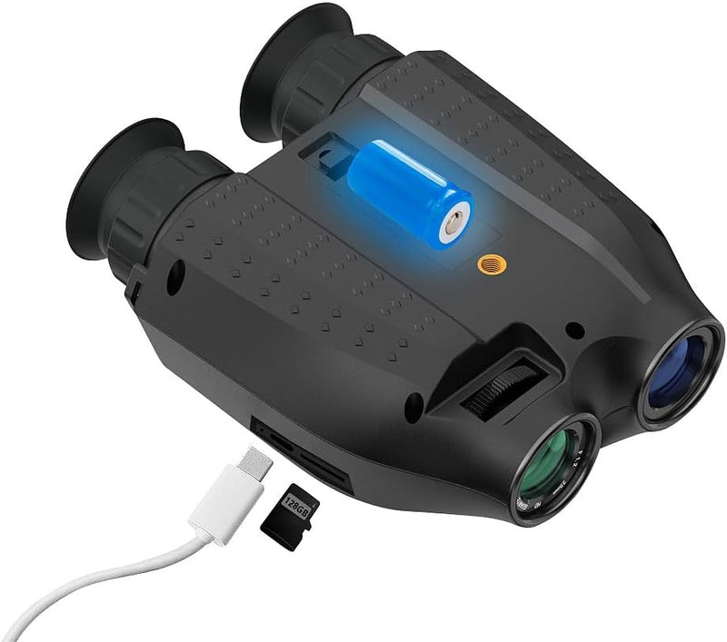 Zavarius Nachtsichtgerät: Nachtsichtbrille/-gerät mit Kopfhalterung, 2,5K-UHD-Cam, 6X Opt. Zoom (Nac