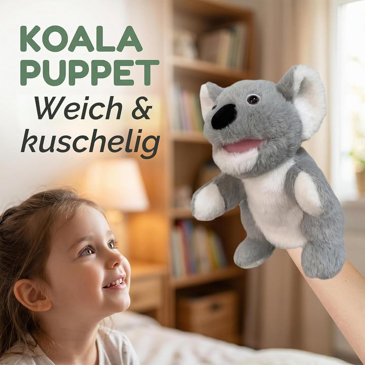 2026 Tierhandpuppen für Kinder,Kleinkind enthält Wolf,Tiger,Löwe,AFFE und bewegliche offene Münder,p