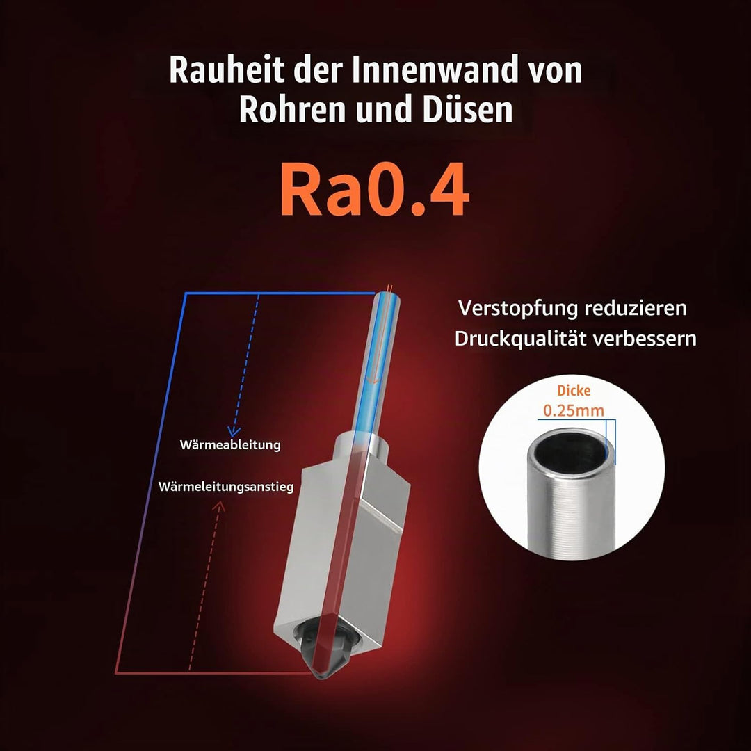 Upgrade Ender3 Keramik Heizkern CHC Hotend 24V Kupfer Heizblock Titan Heatbreak Verbesserte Düse Kom