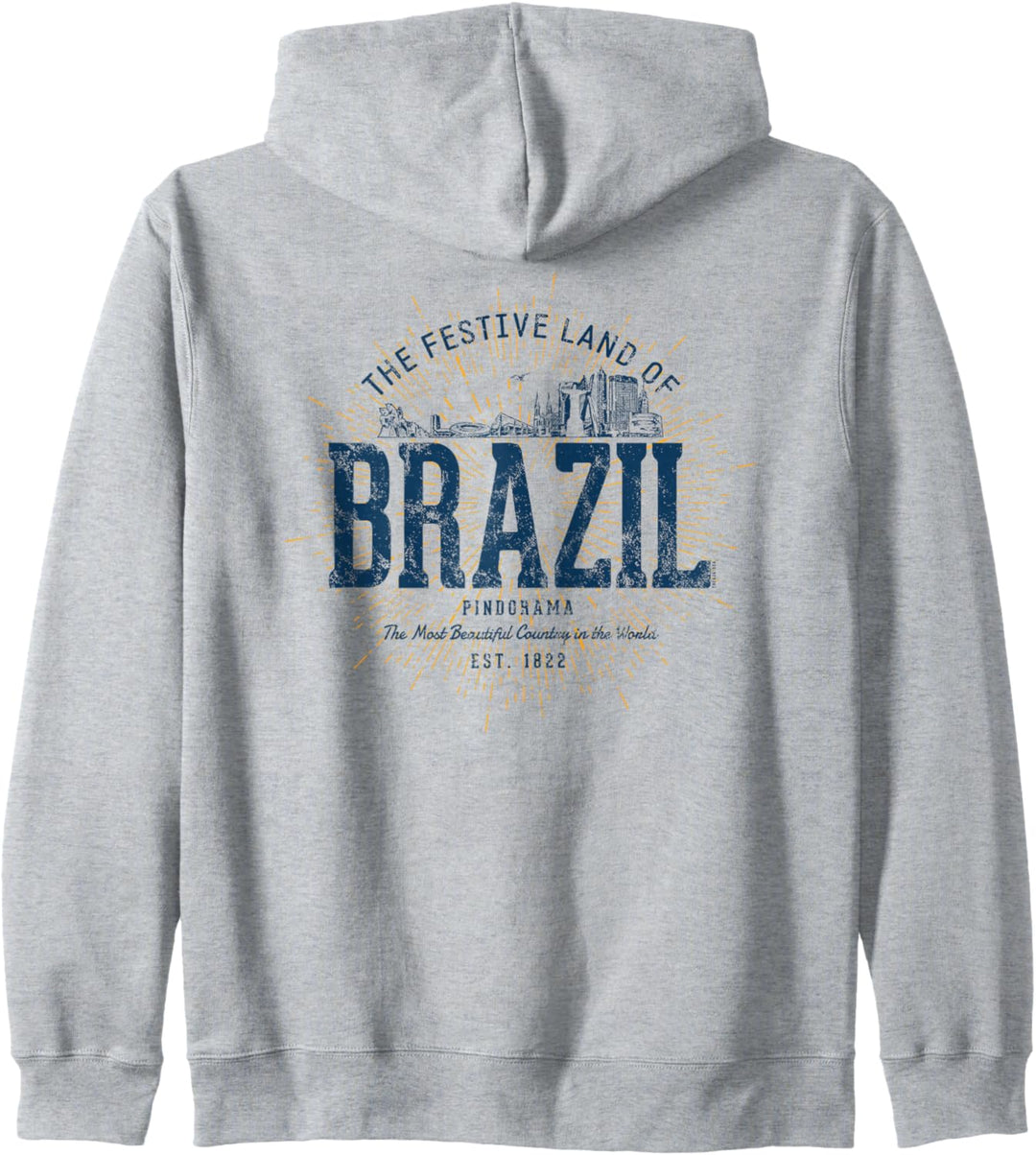 Brazil Retro Stil Vintage Brasilien Kapuzenjacke