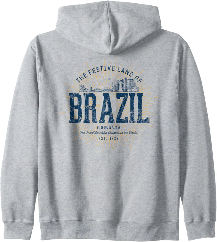 Brazil Retro Stil Vintage Brasilien Kapuzenjacke