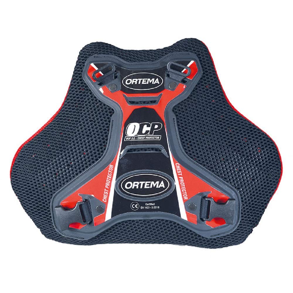 ORTEMA OCP 3.0 - (Gr.S rot) Chest Protector - Brustprotektor mit Gurtsystem - Schutzklasse EN 1621-3