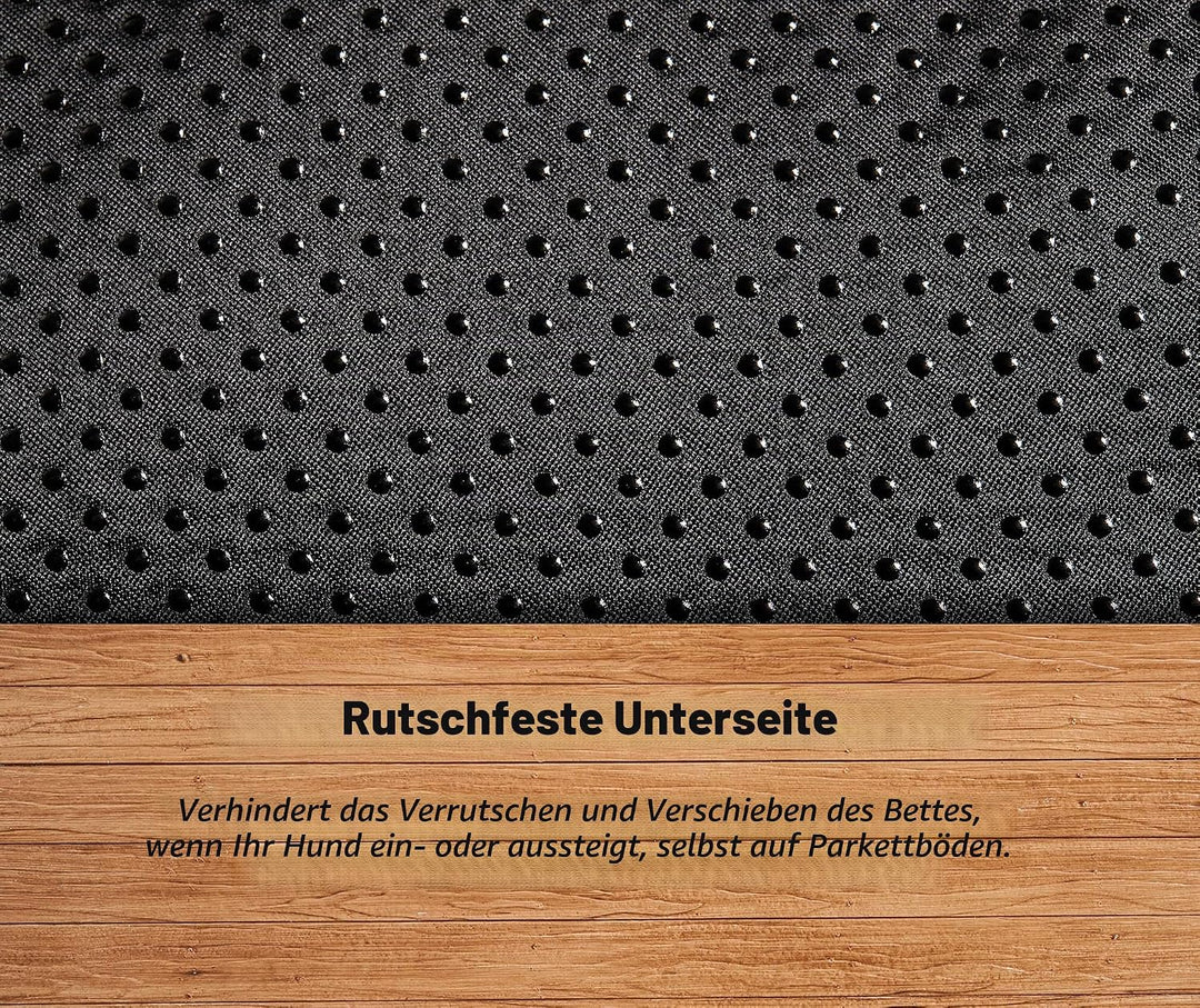 MidWest Homes for Pets Plüsch-Haustierbett QuietTime Deluxe Gray Ombre Swirl in Grösse XXS, maschine