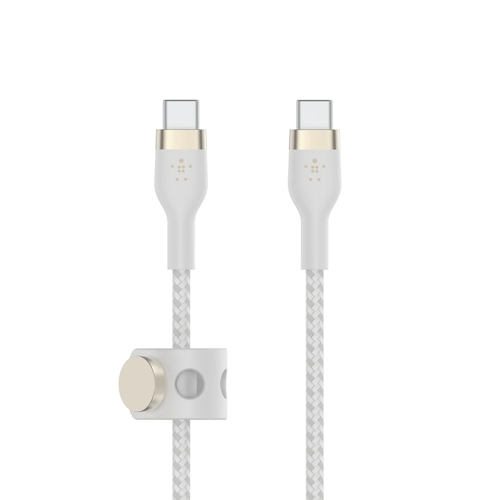 Belkin BoostCharge Pro Flex geflochtenes USB-C/USB-C-Ladekabel, USB-IF-zertifiziert zum Schnellladen