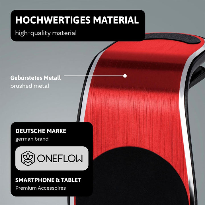 ONEFLOW Car Flex Grip für Samsung Galaxy, Apple iPhone, Huawei, Sony, usw. – Auto Handyhalter für da