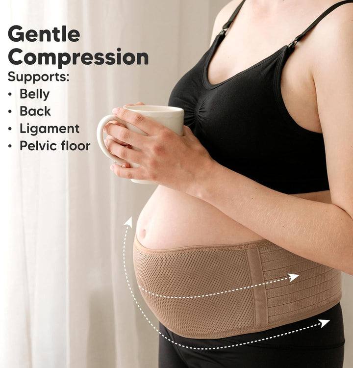 KeaBabies Bauchgurt Schwangerschaft - Weicher und atmungsaktiver schwangerschaftsgürtel - Bauchband