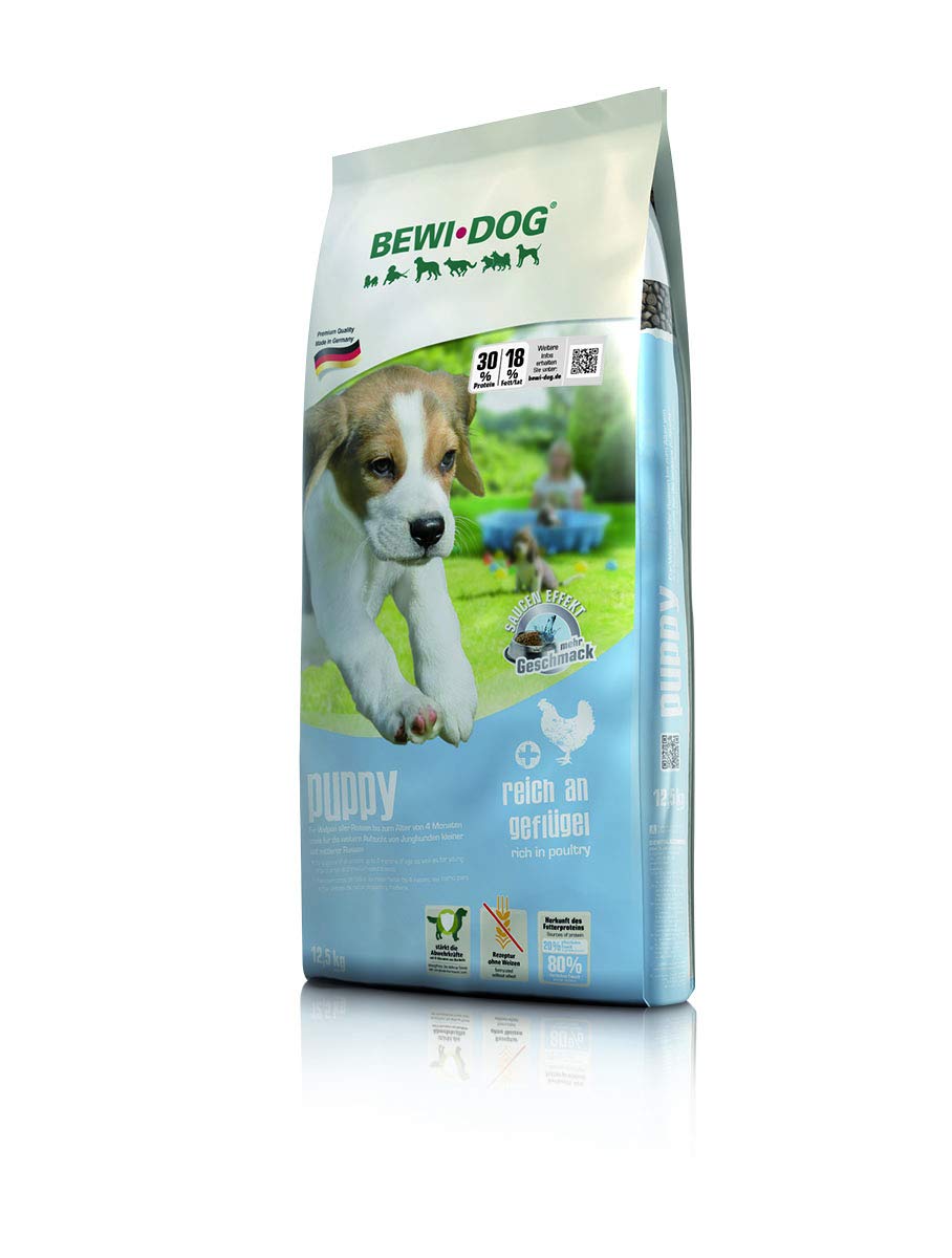 BEWI DOG Puppy [12,5 kg] Welpenfutter | Trockenfutter für Hundewelpen bis zum 4. Monat | ohne Weizen