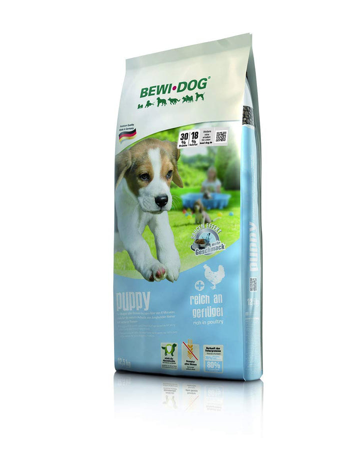 BEWI DOG Puppy [12,5 kg] Welpenfutter | Trockenfutter für Hundewelpen bis zum 4. Monat | ohne Weizen