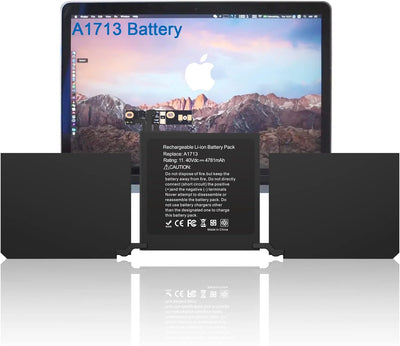 HASESS A1708 A1713 Batterie Ersatz für MacBook Pro 13 Zoll A1708 A1713 Akku Late 2016 Mid 2017 Versi