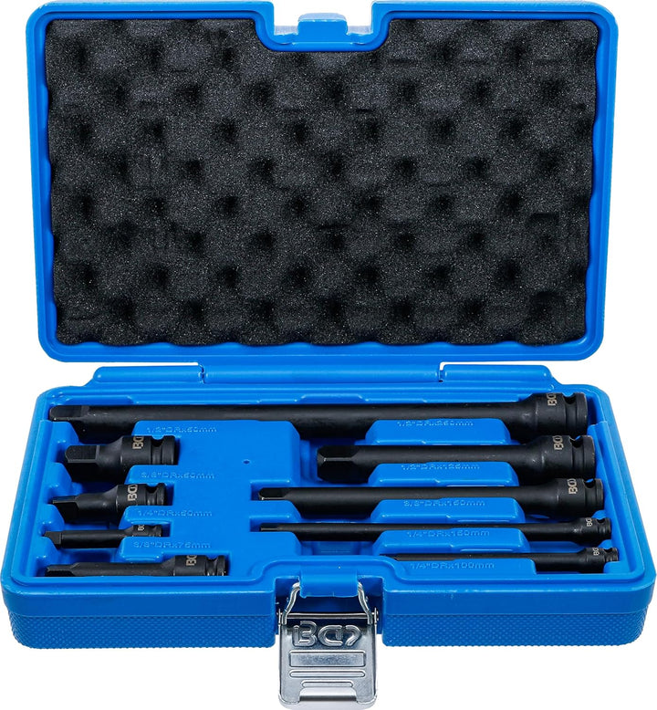 BGS 25145 | Kraft-Verlängerungs-Satz | 6,3 mm (1/4") / 10 mm (3/8") / 12,5 mm (1/2") | 9-tlg. 9-tlg.