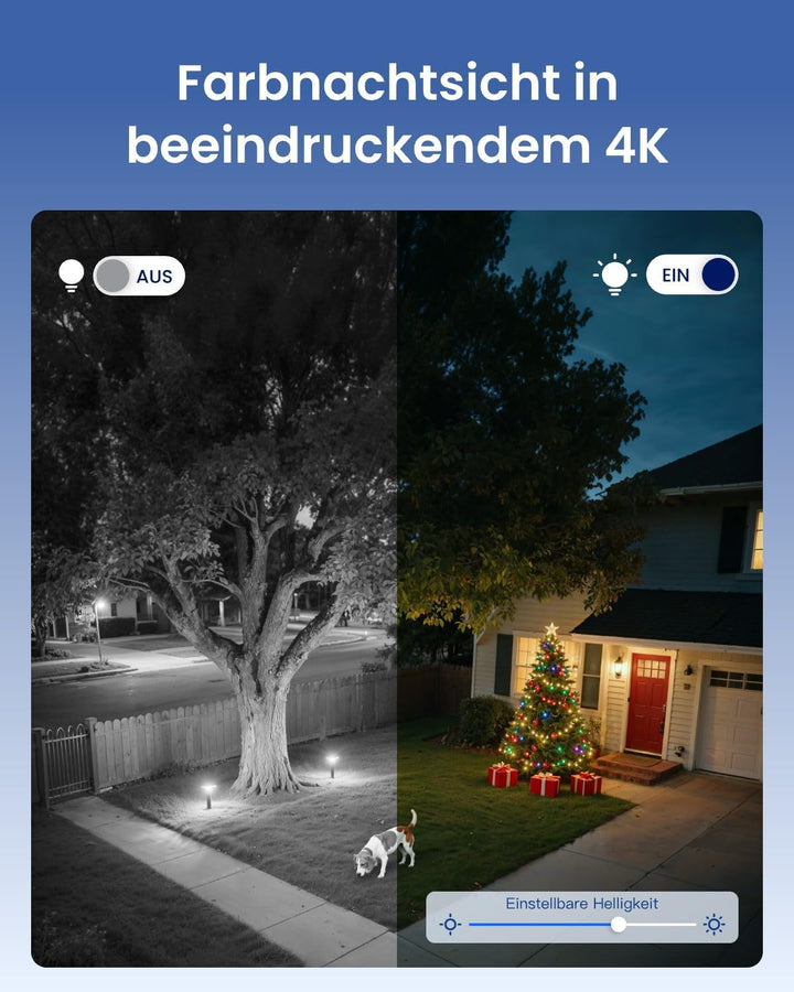 Reolink 4K 8MP Wi-Fi 6 PTZ Überwachungskamera Aussen mit Dual-Objektiv, Auto-Tracking-Zoom, 30m Farb
