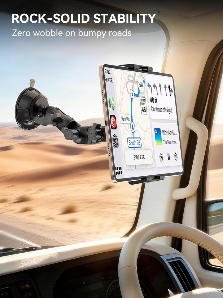 OHLPRO Heavy Duty Tablet Halterung Auto LKW Armaturenbrett Windschutzscheibe, 360° Drehbar iPad Halt