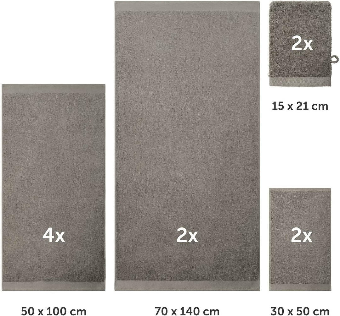 Blumtal Premium Frottier Handtücher Set mit Aufhängschlaufen - Baumwolle Oeko-TEX Zertifiziert, weic
