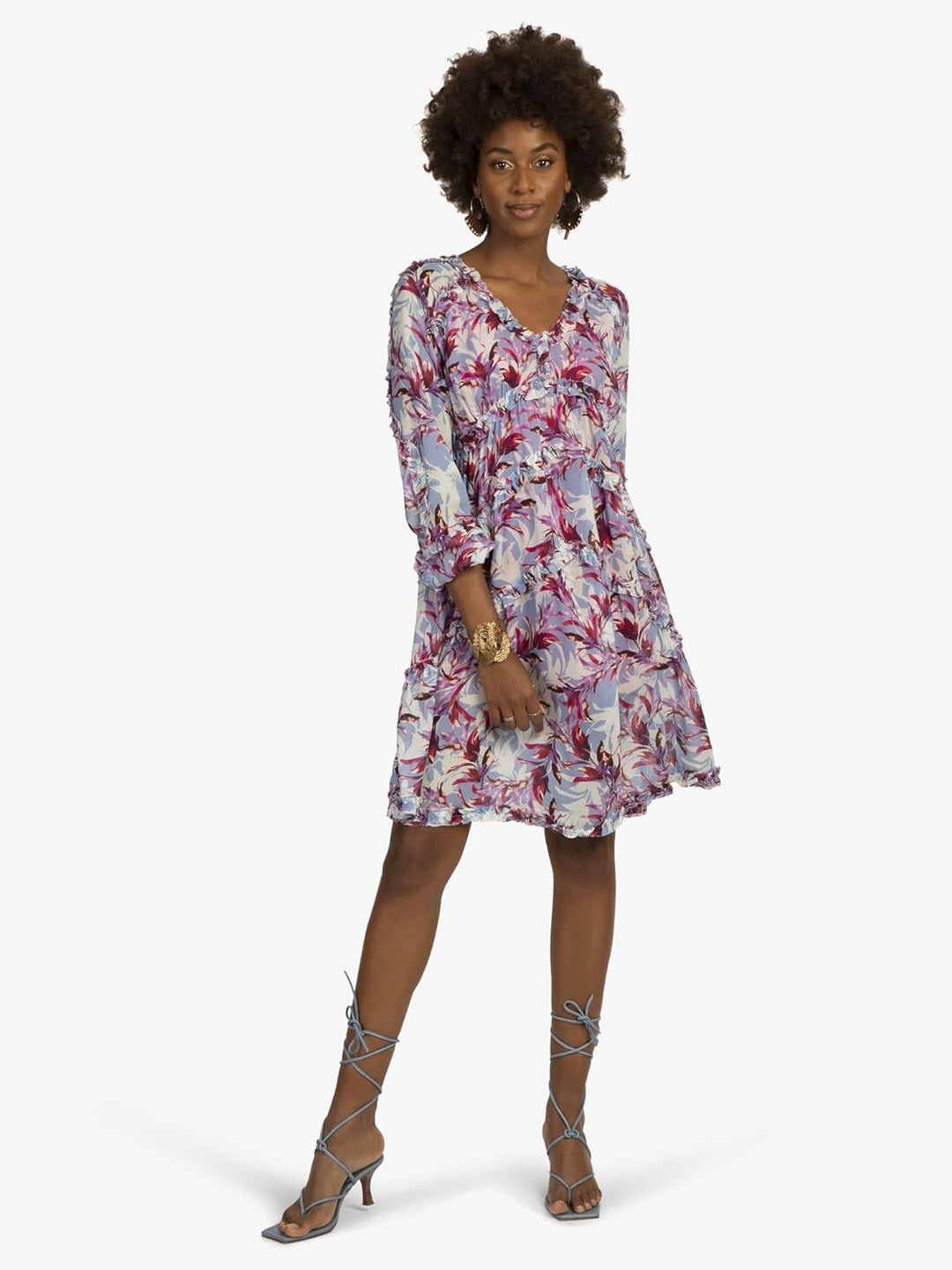 Mint & Mia Damen Dress Barbarella Kleid, Mehrfarbig, 38