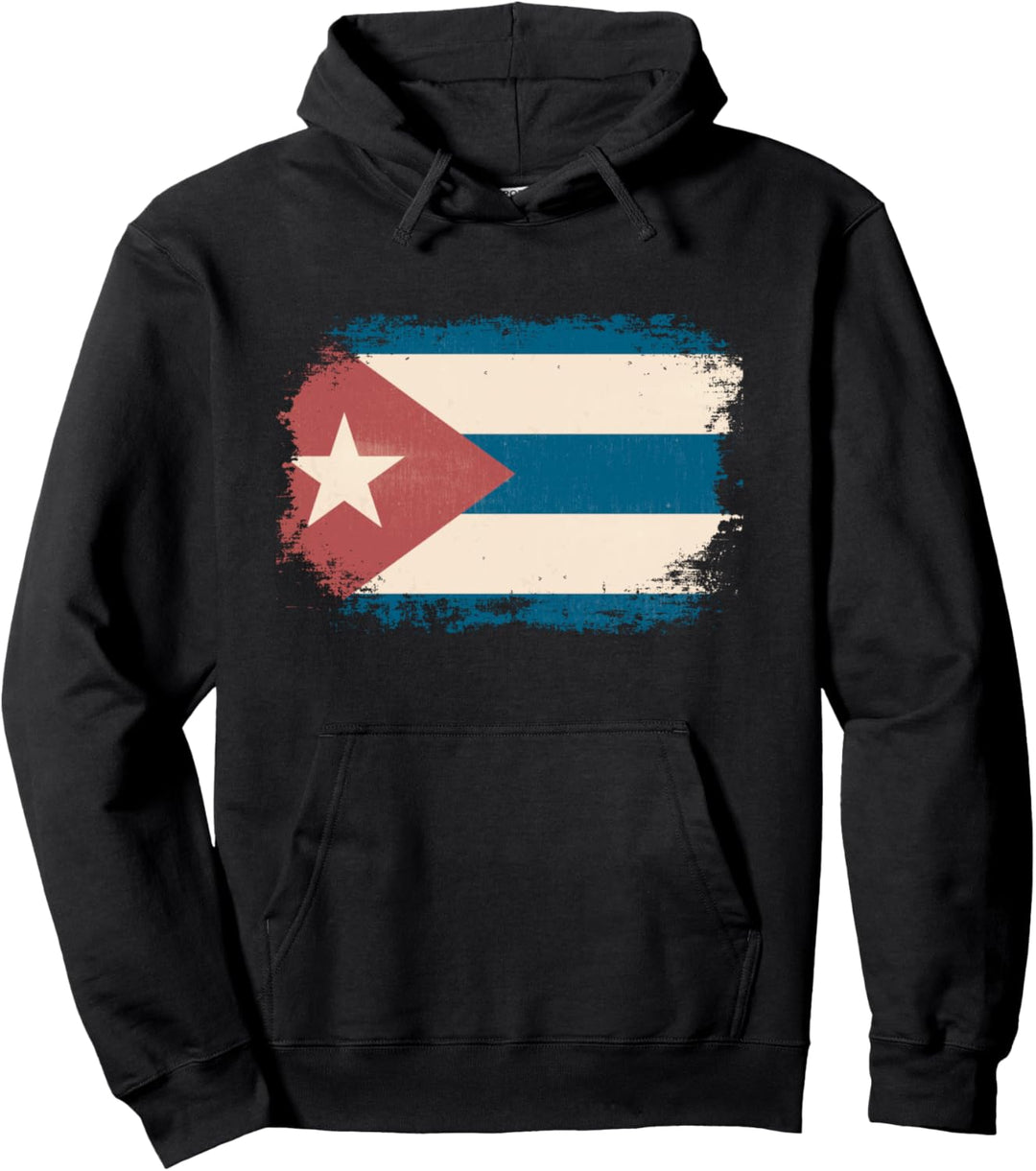 Vintage Design Kubanische Flagge Fahne Kuba Pullover Hoodie