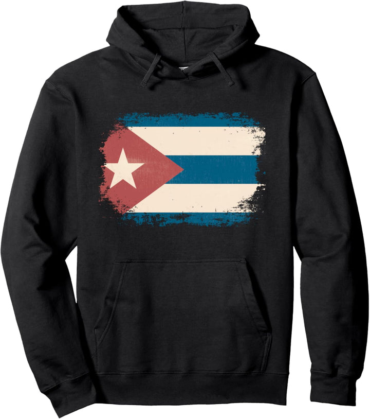 Vintage Design Kubanische Flagge Fahne Kuba Pullover Hoodie