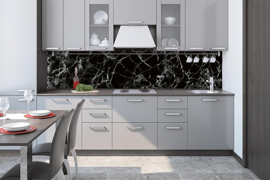 Küchenrückwand Folie Selbstklebend Design MARMOR 260 x 60 cm | Klebefolie - Dekofolie - Spritzschutz
