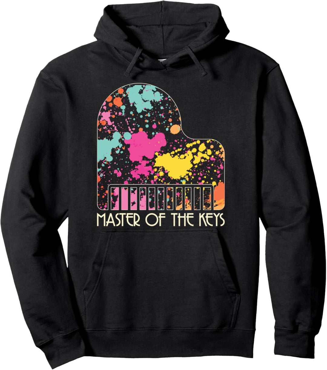 Musikalisch akustischer Meister der Tasten Streicher Pianist Pullover Hoodie