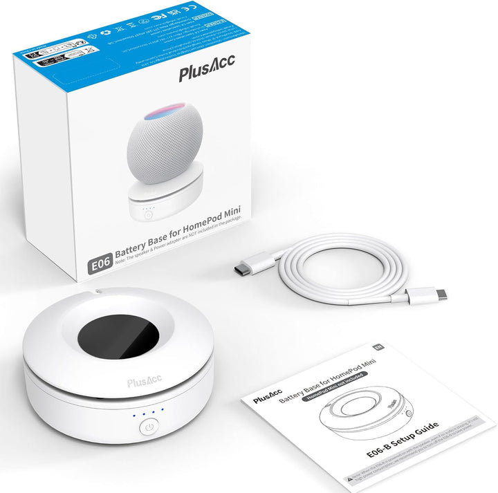 PlusAcc Akku Kompatibel mit HomePod Mini - Tragbare Ladestation Batterie Ständer Home Pod Mini Zubeh
