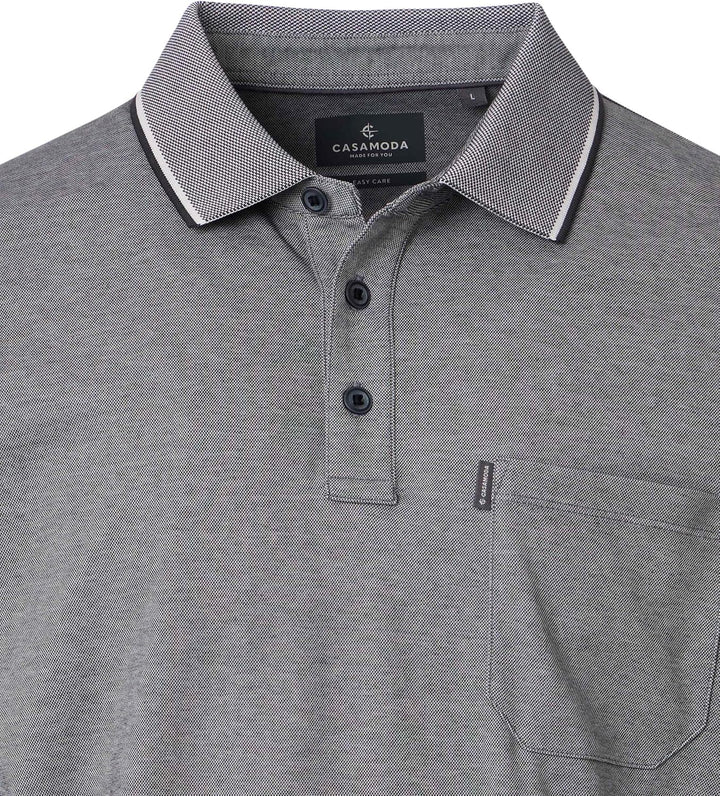 CASAMODA Polo-Shirt Uni S Grau, S Grau