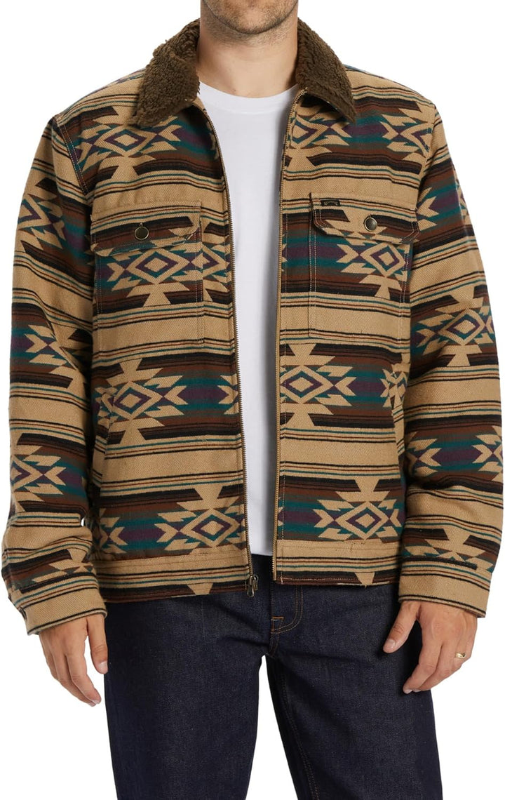 Billabong Herren Barlow Sherpa Windbreaker M Kiesfarben, M Kiesfarben