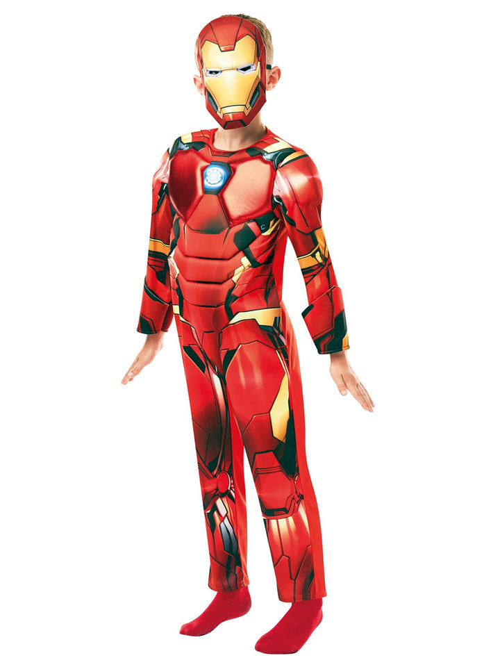 RUBIE'S 640887 9-10 Offizielles Luxuskostüm Iron Man, Marvels Avengers, für Kinder, Einheitsgrösse,