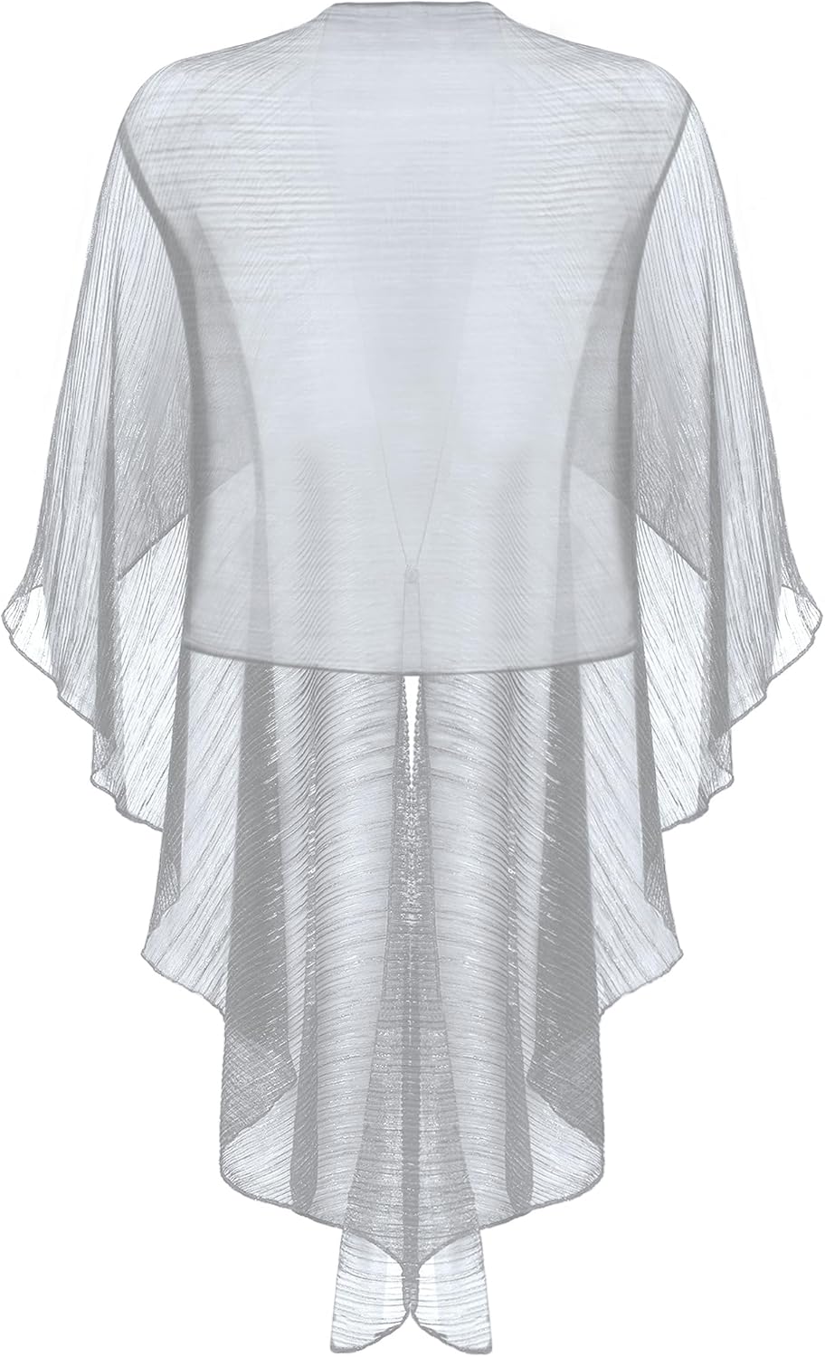 Vera Mont Damen Cape im Glitzer-Look Standard Einheitsgrösse Grau/Silber, Standard Einheitsgrösse Gr