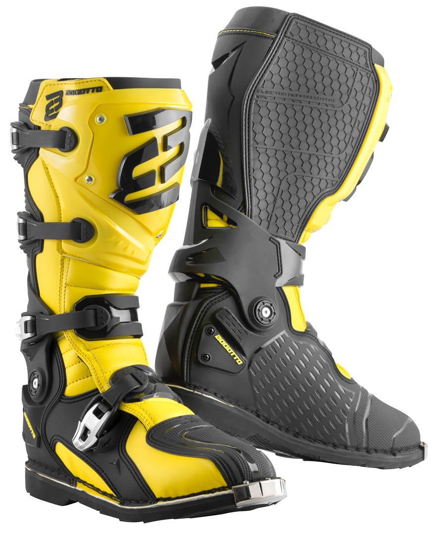 Bogotto MX-7 S Motocross Stiefel 45 EU Gelb Schwarz, 45 EU Gelb Schwarz