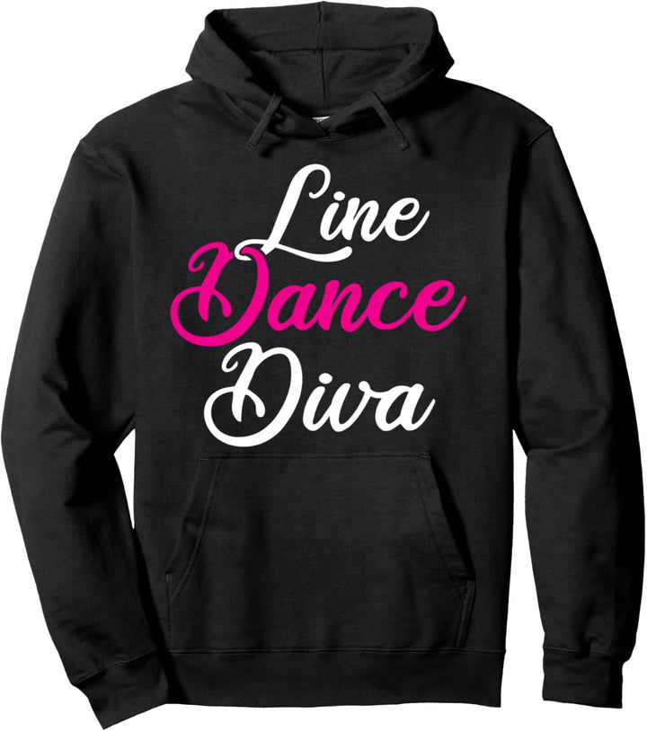 Line Dance Diva Tanzen Tanzen Schultänzerin Tanzpaar Pullover Hoodie