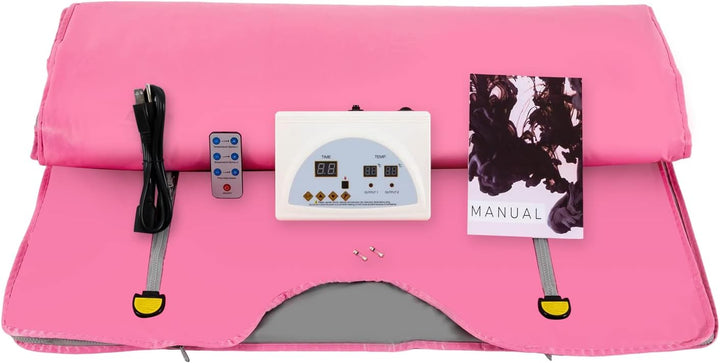 Infrarot-Saunadecke, 180x80cm Fern-Infrarot-Sauna Decke, 2 Zonen Fernbedienung, Saunasack Körper Sha