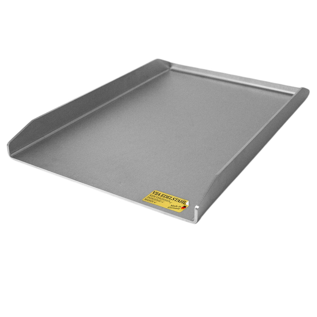 BABOSSA Grill Plancha aus V2A Edelstahl – Erstklassige Verarbeitung & perfekte Hitzeverteilung – kom