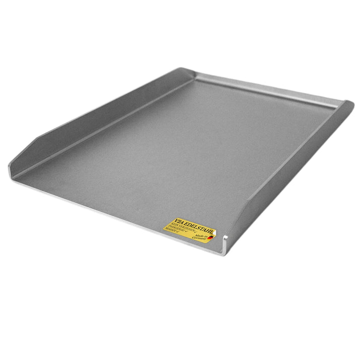 BABOSSA Grill Plancha aus V2A Edelstahl – Erstklassige Verarbeitung & perfekte Hitzeverteilung – kom