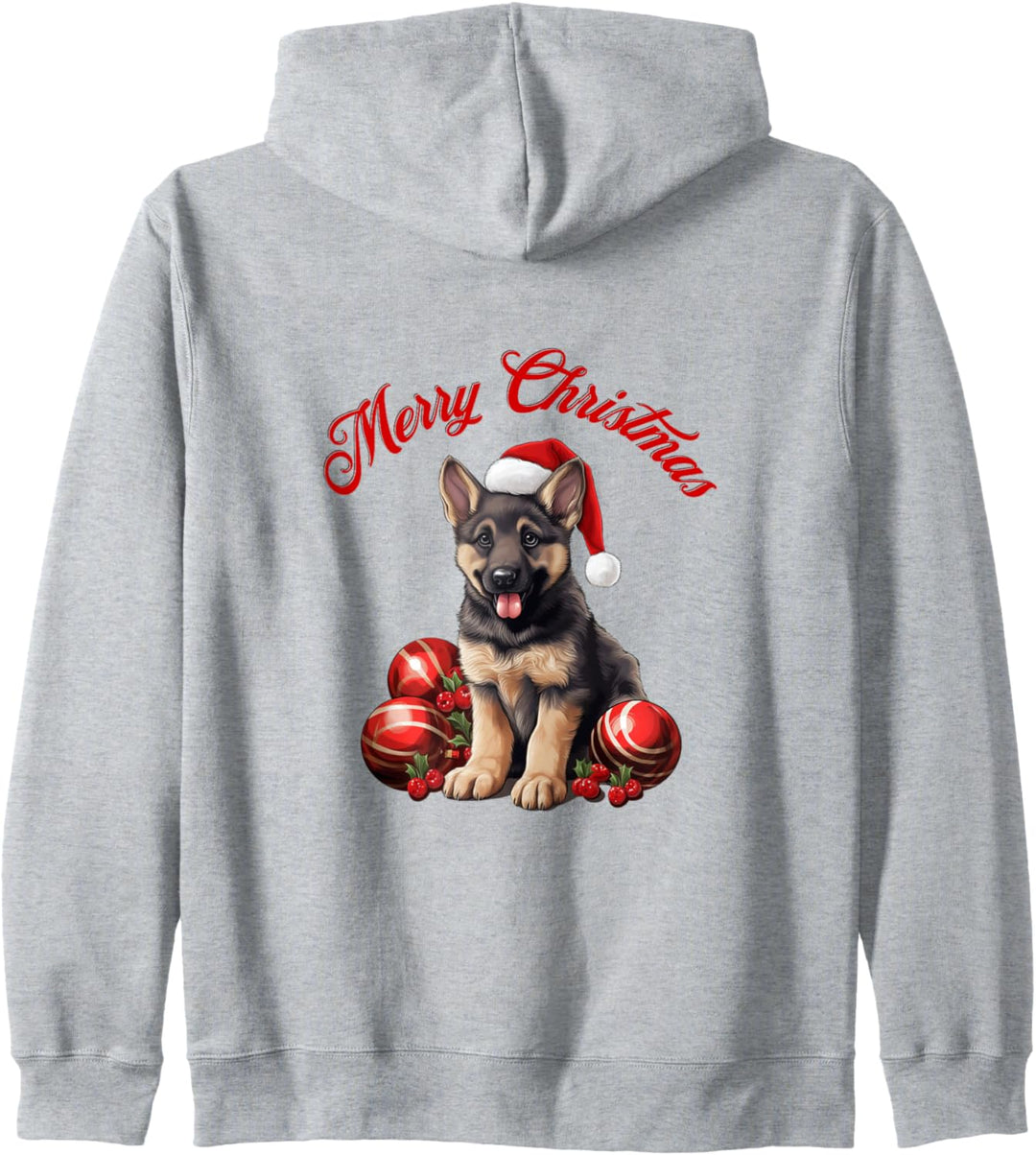 Deutscher Schäferhund Weihnachten Kapuzenjacke