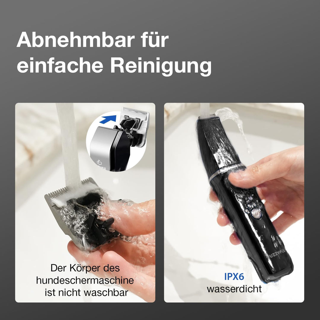 Hundeschermaschine 3 in1 Set, Schermaschine Hund Haarschneidemaschine für Dichtes Verfilztem Fell,Le