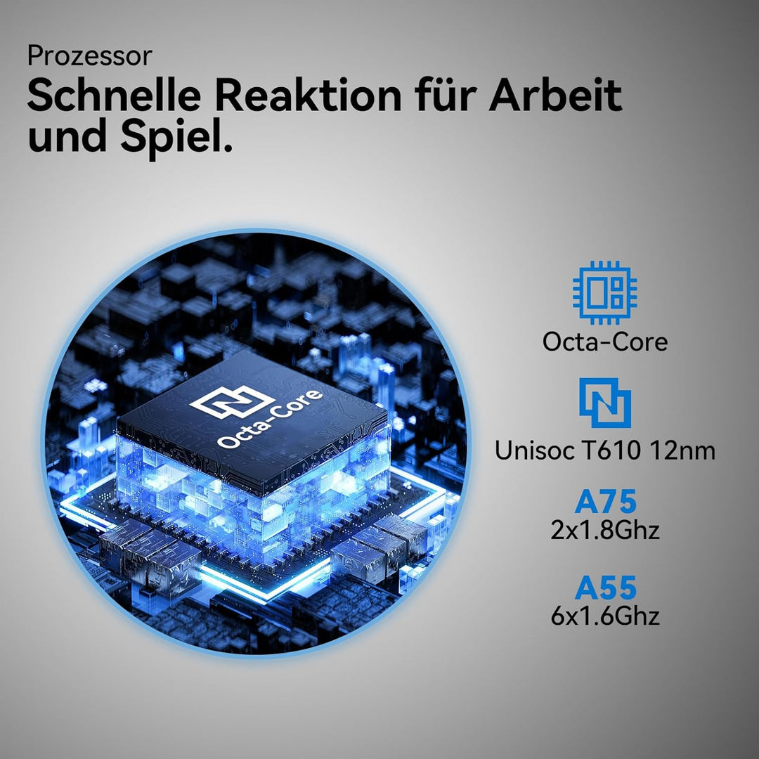 KADYBE 2024 Neueste Android Tablet 10 Zoll,128GB ROM (1TB TF),Octa-Core,1080FHD,|Gesichtserkennung|