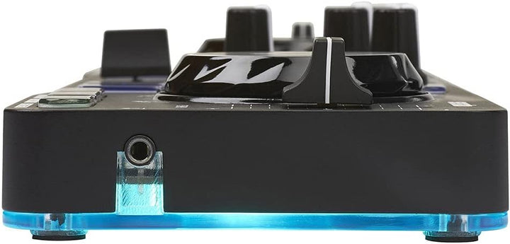 Hercules DJControl Starlight - Tragbarer 2-Deck DJ-USB-Controller mit 8 Pads, Serato DJ Lite Softwar