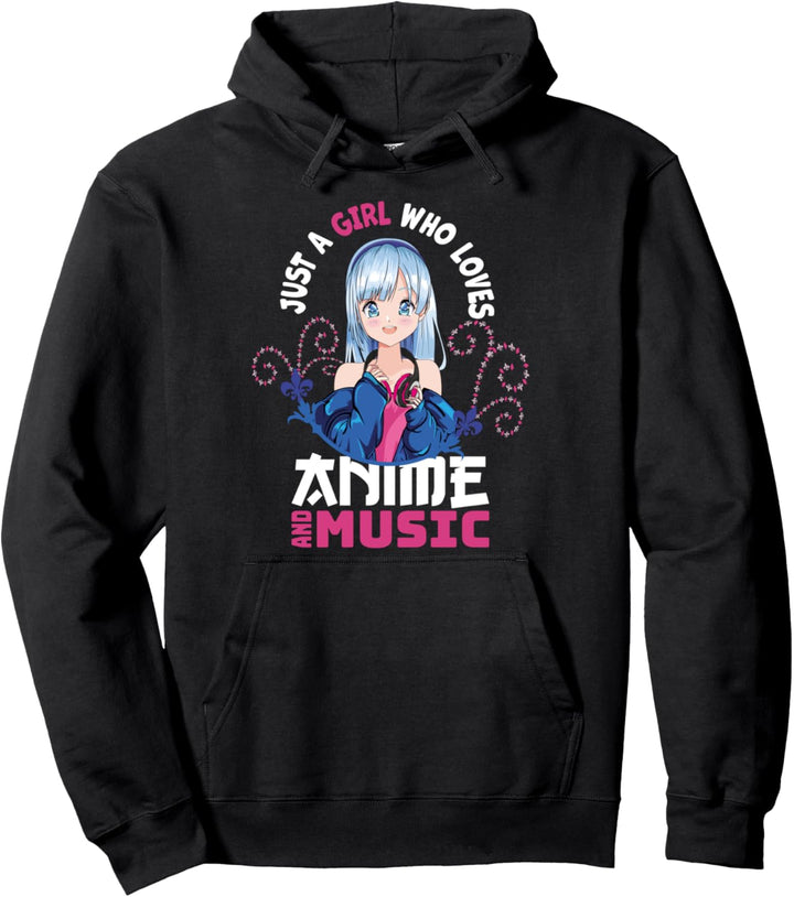 Anime und Musik - Anime Nerd Mädchen - Manga Japan Otaku Pullover Hoodie