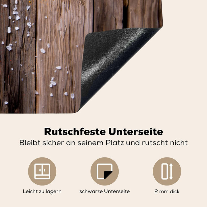 KitchenYeah© Herdabdeckplatte Einteilig Induktionsmatte Küche Abdeckung | 78x52 cm - Ceranfeld Herd