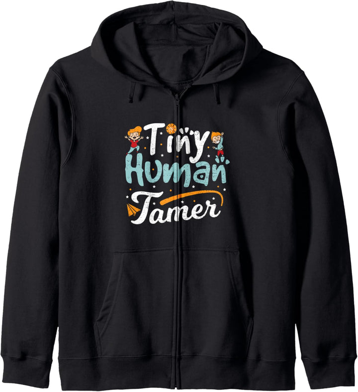 Lehrer: Tiny Human Tamer - Vorschule Sprüche Kapuzenjacke